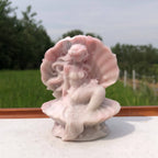 Pink Opal Mermaid Carving