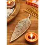 Leaf incense holder