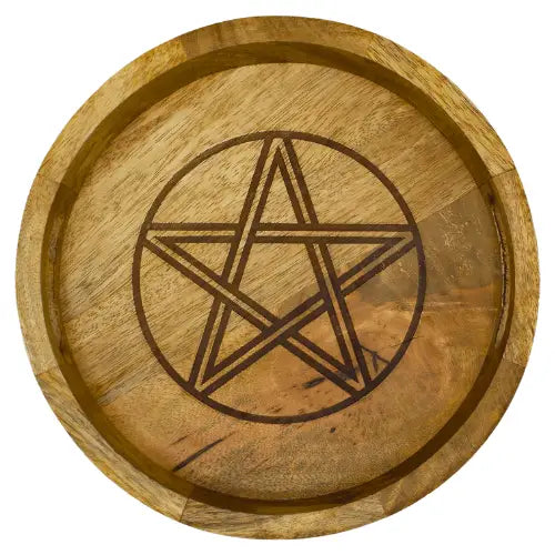 Mango Wood Tray Pentagram