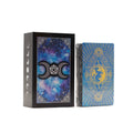 Moon Face Blue Foil Tarot Card Set