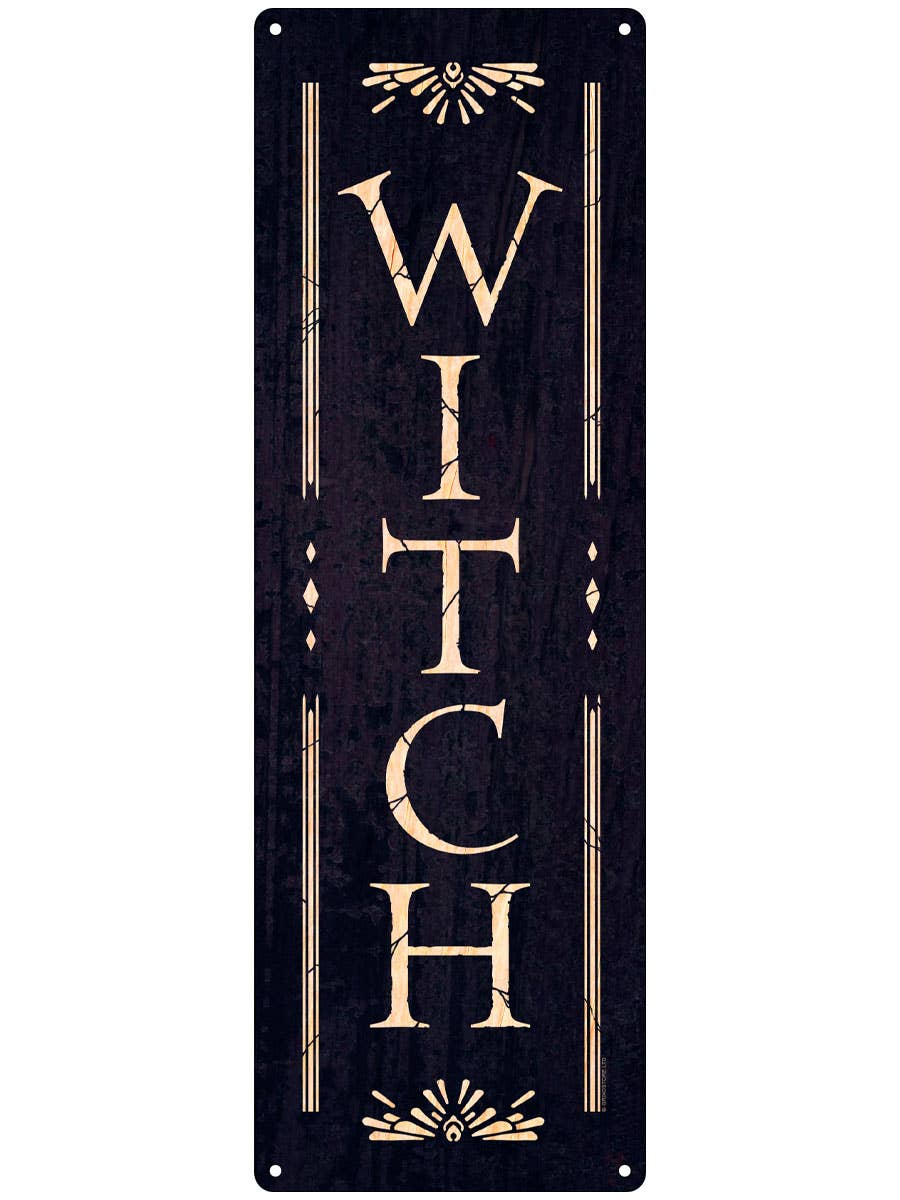 Witch Slim Tin Sign