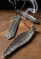 Antique Finish Incense Holder With Elephant