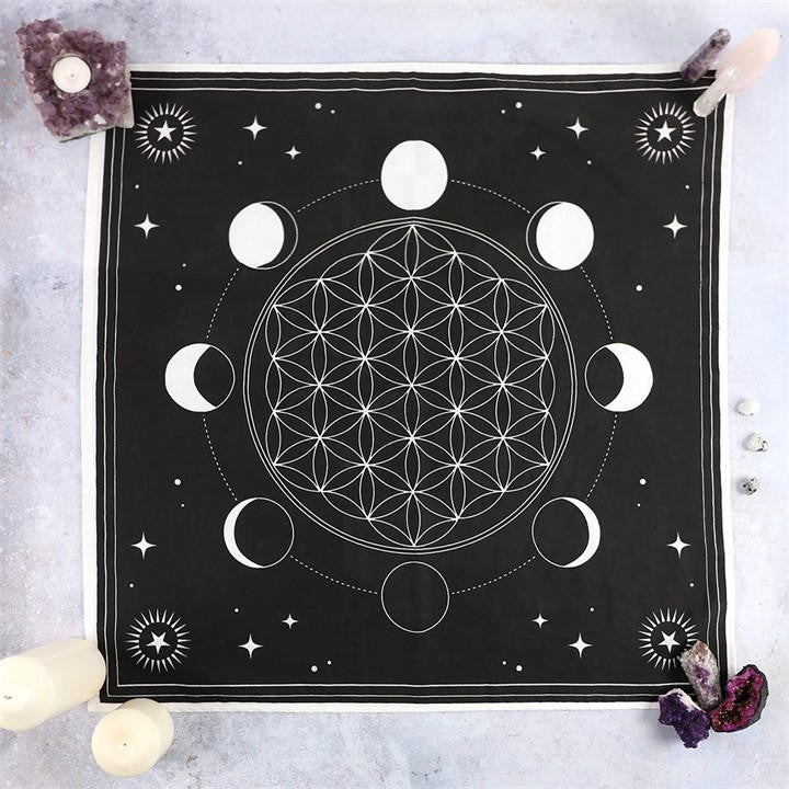 Moon Phase 70cm Altar Cloth