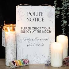 Check Your Energy Hanging Sign