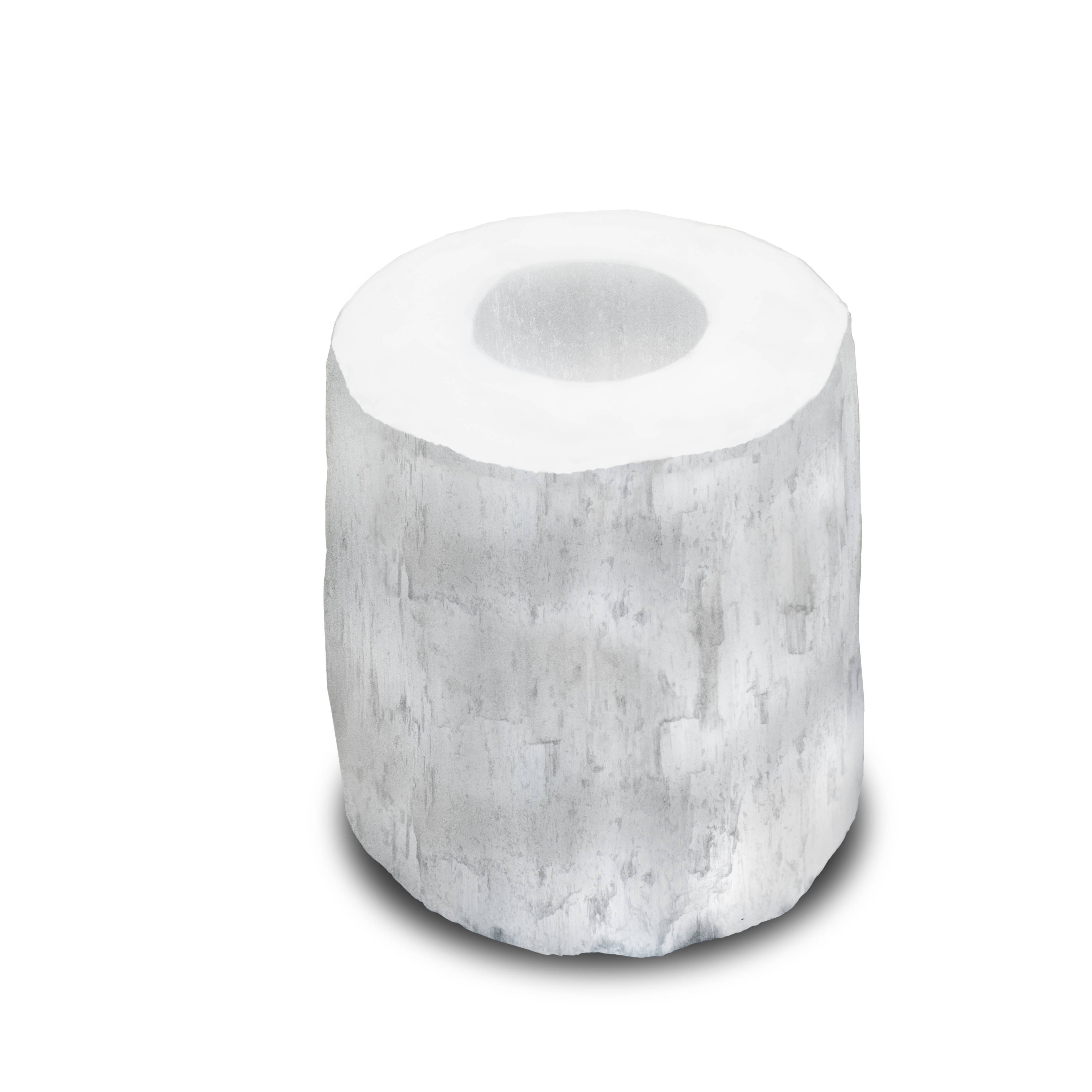 Selenite Candle Holder