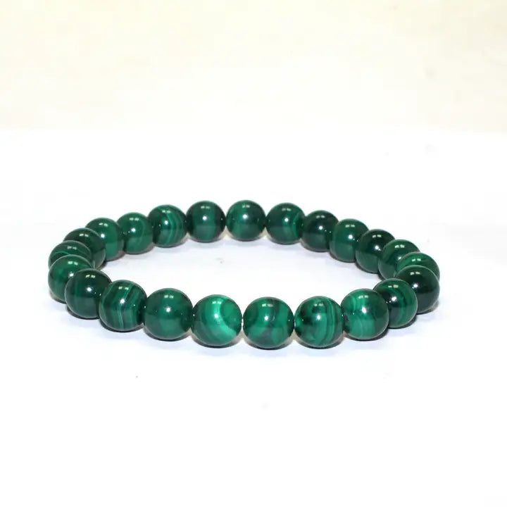 Malachite Bead Bracelet