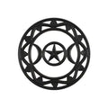 Lrg Wooden Triple Moon