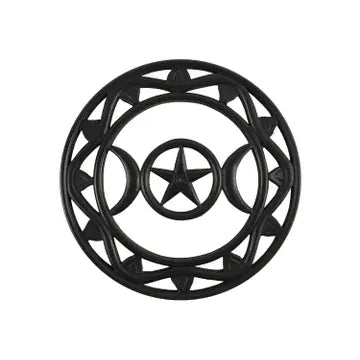 Lrg Wooden Triple Moon