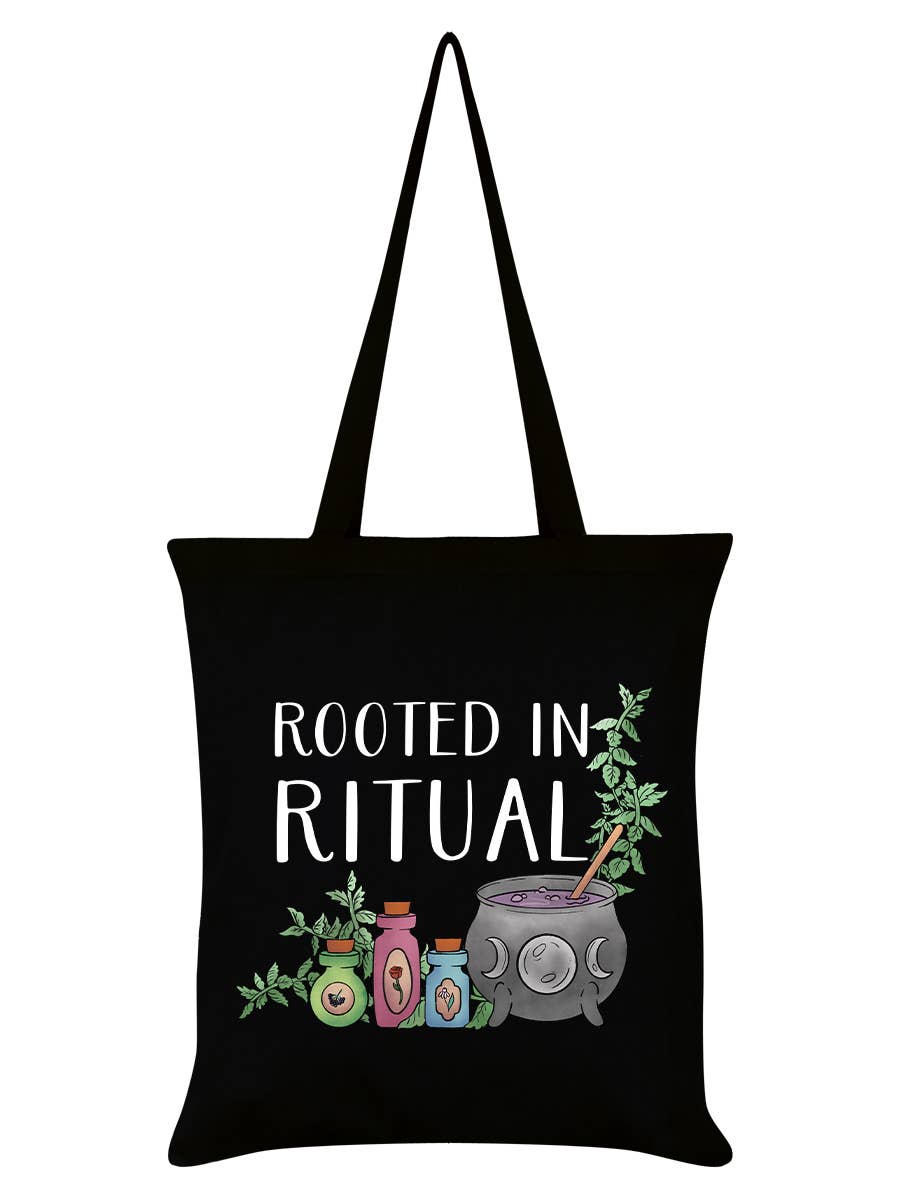 Rooted In Ritual Black Tote Bag