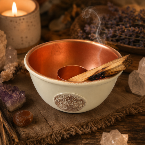 Tree of Life Metal Sage Burner Bowl