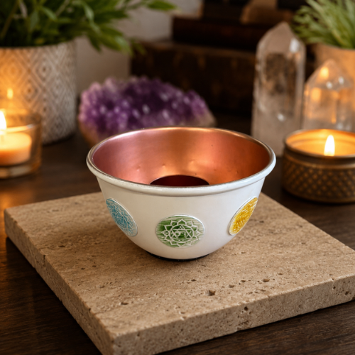 7 Chakra Metal Sage Burner Bowl