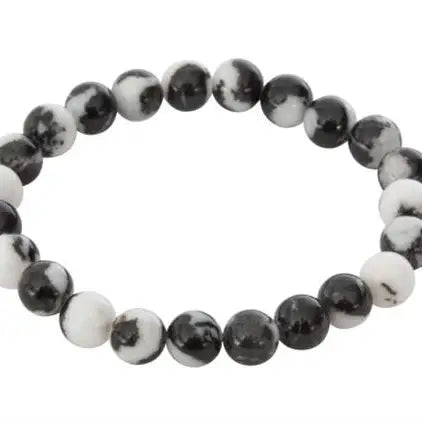 Zebra Jasper Bead Bracelet