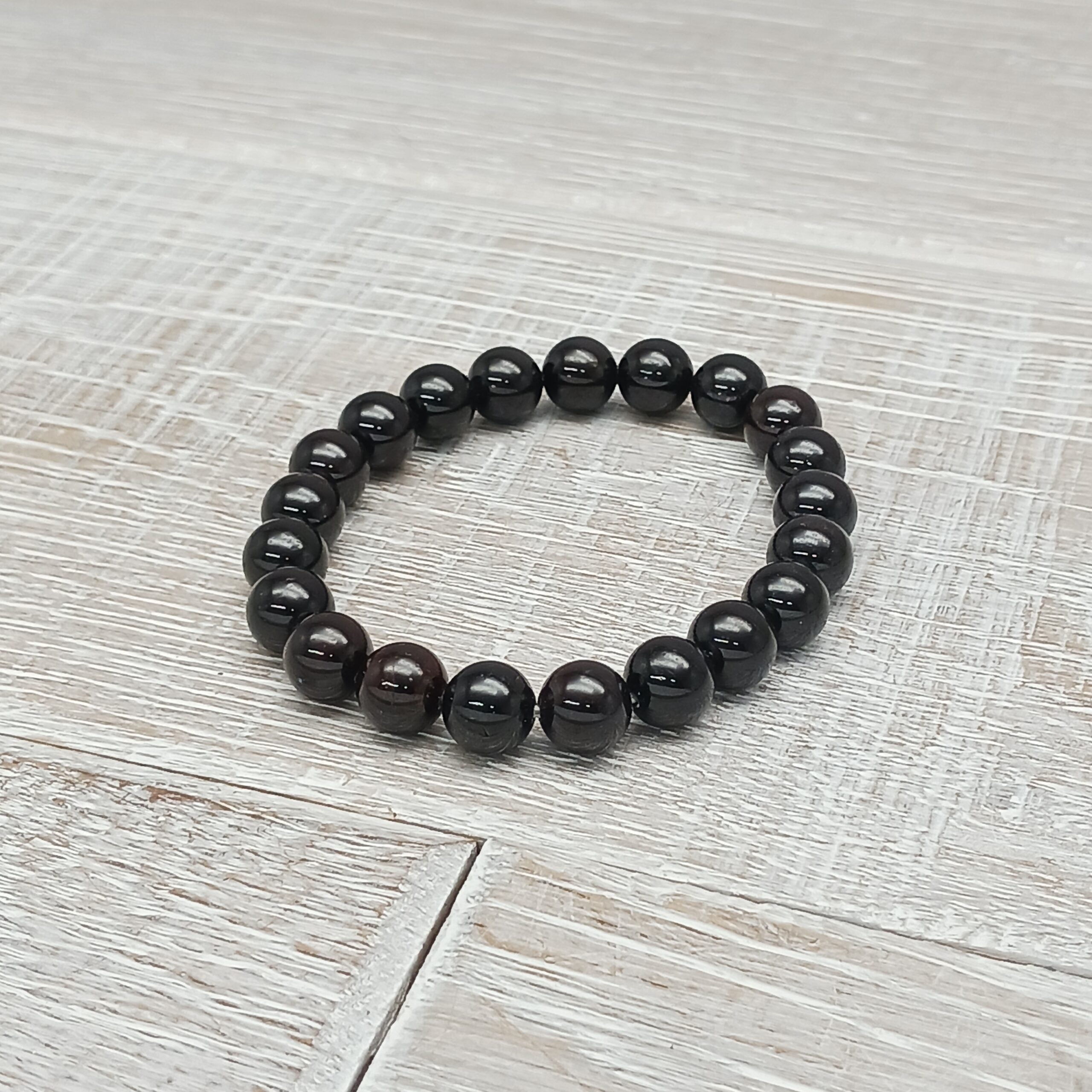 Garnet Bead Bracelet