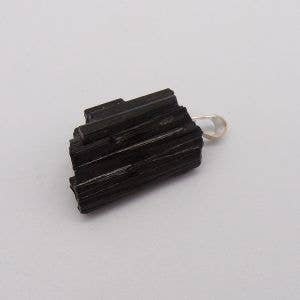 Raw Black Tourmaline Pendant
