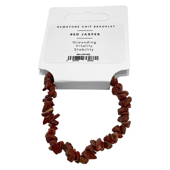 Red Jasper Chip Bracelet