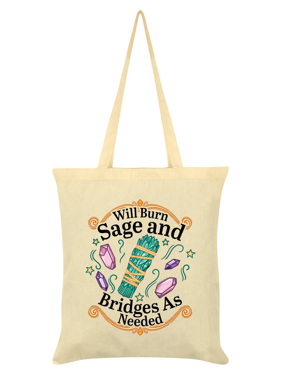 Will Burn Sage And Bridges As Needed Cream Tote Bag