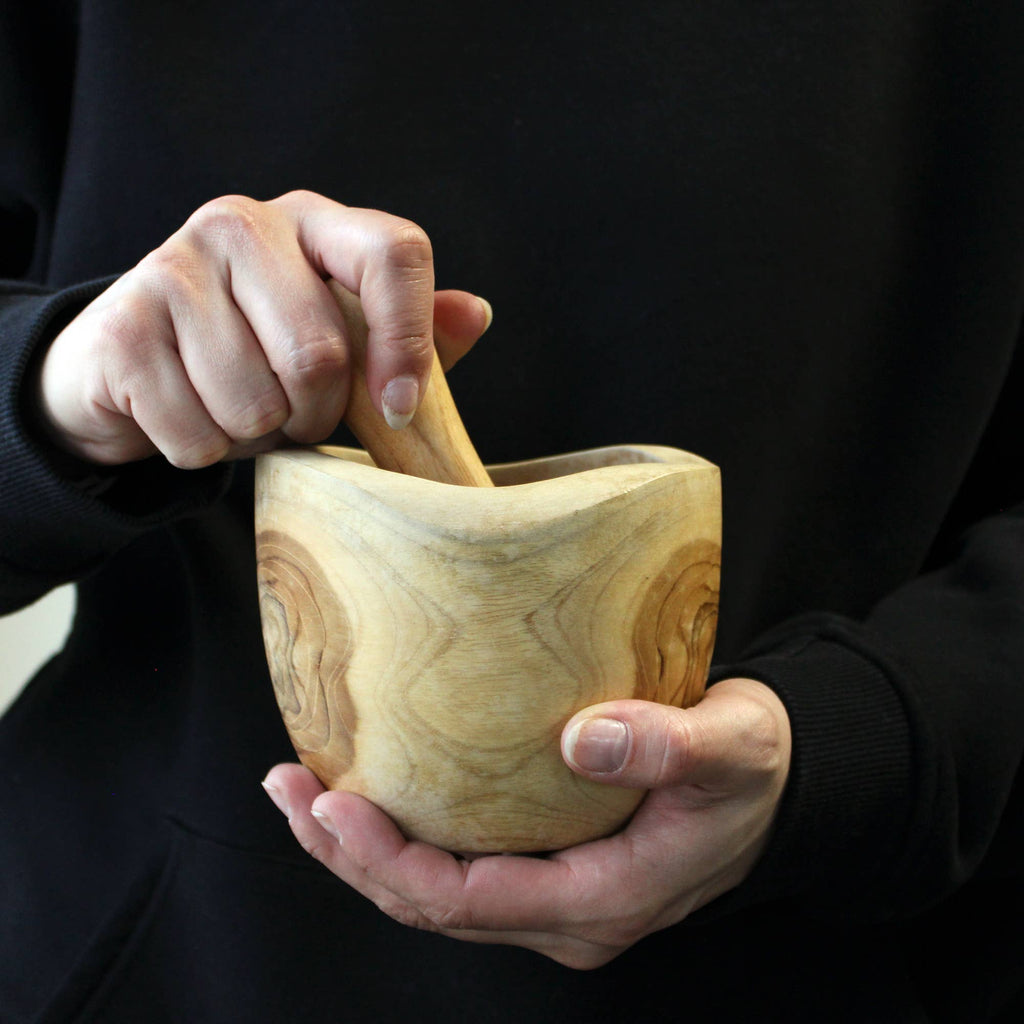Teak Wood Pestle and Mortar