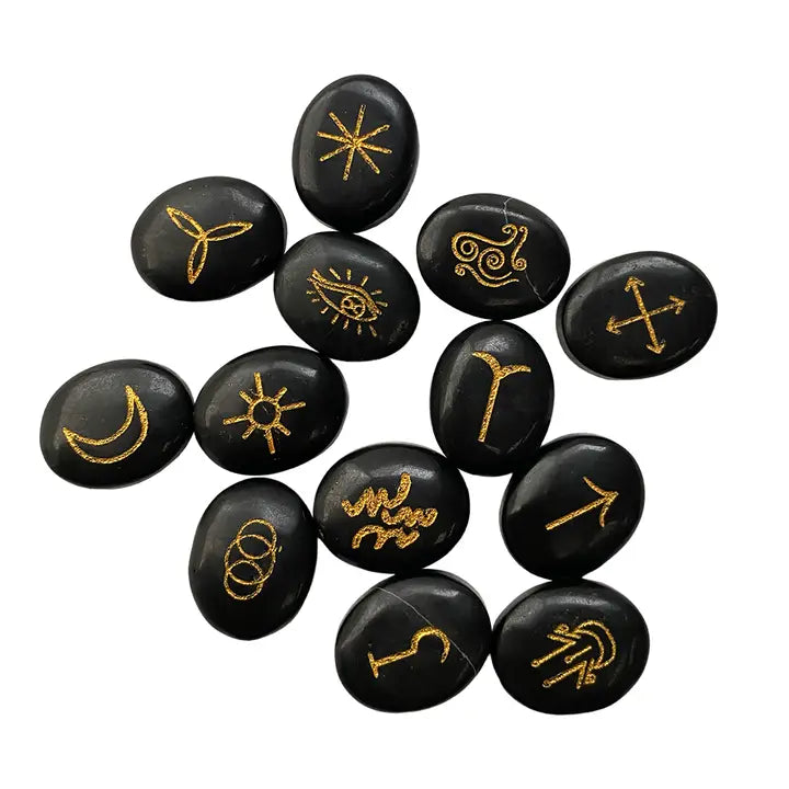 Witches' Runes Black Agate