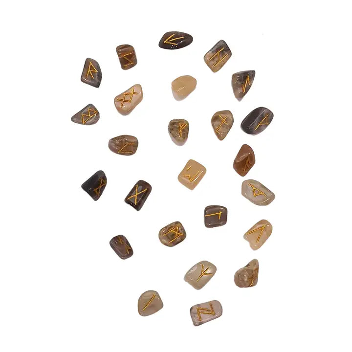 Tumbled Stones Rune Set - Moonstone