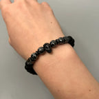 Hematite Skull Bracelet