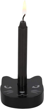 Black Cat Spell Candle Holder