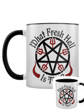 What Fresh Hell Is This Black Inner 2-Tone Mug