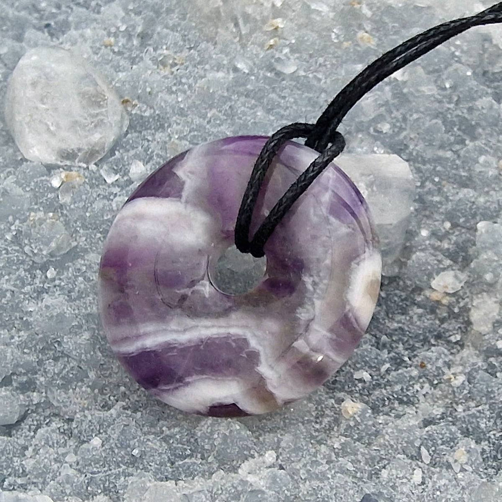 Crystal Doughnut Pendant