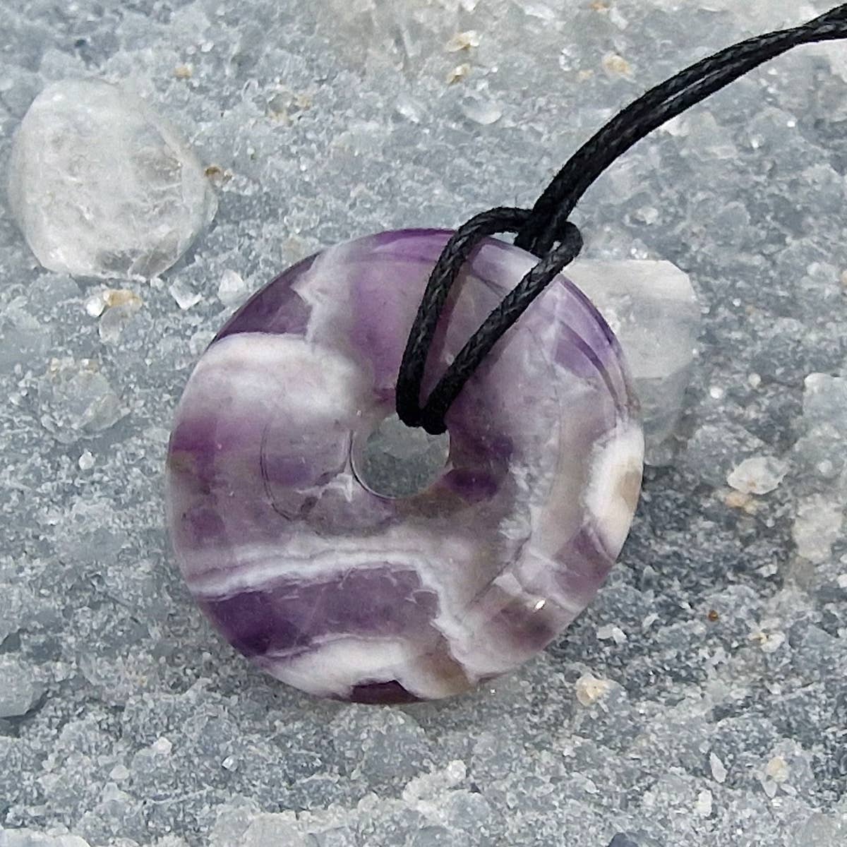 Crystal Doughnut Pendant
