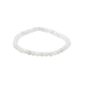 White Moonstone Bead Bracelet