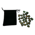 Rectangular Rune Set - Moss Agate