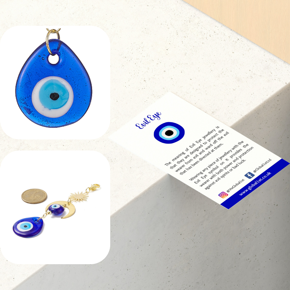 Evil Eye Sun and Moon Hanging