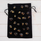 Tumbled Stones Rune Set - Black Agate