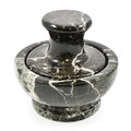 Black Marble Mushroom Pestle & Mortar