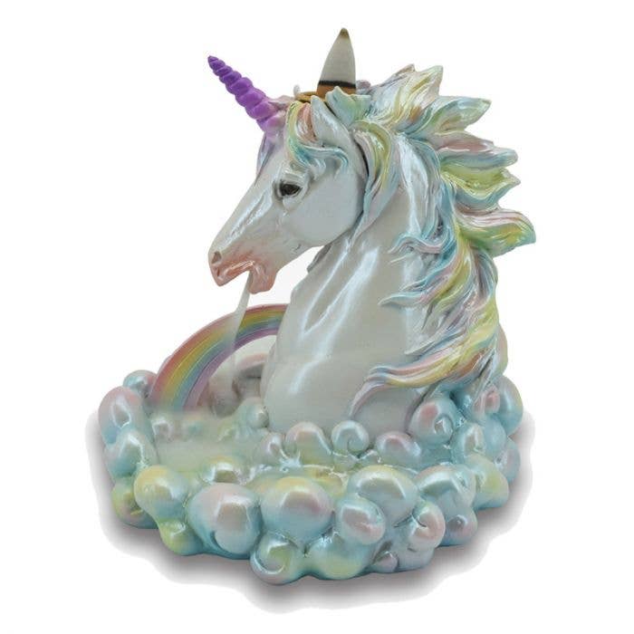 Rainbow Unicorn Backflow Incense Burner