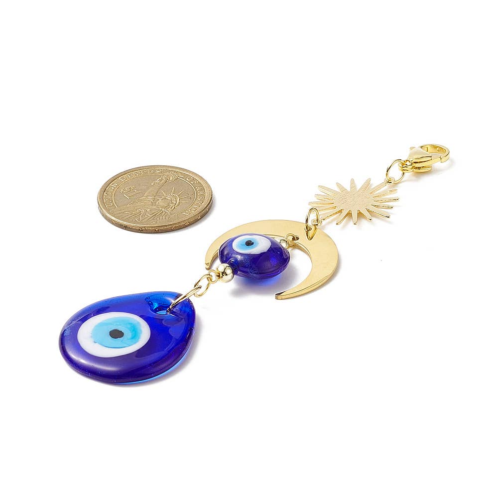 Evil Eye Sun and Moon Hanging
