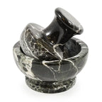 Black Marble Mushroom Pestle & Mortar