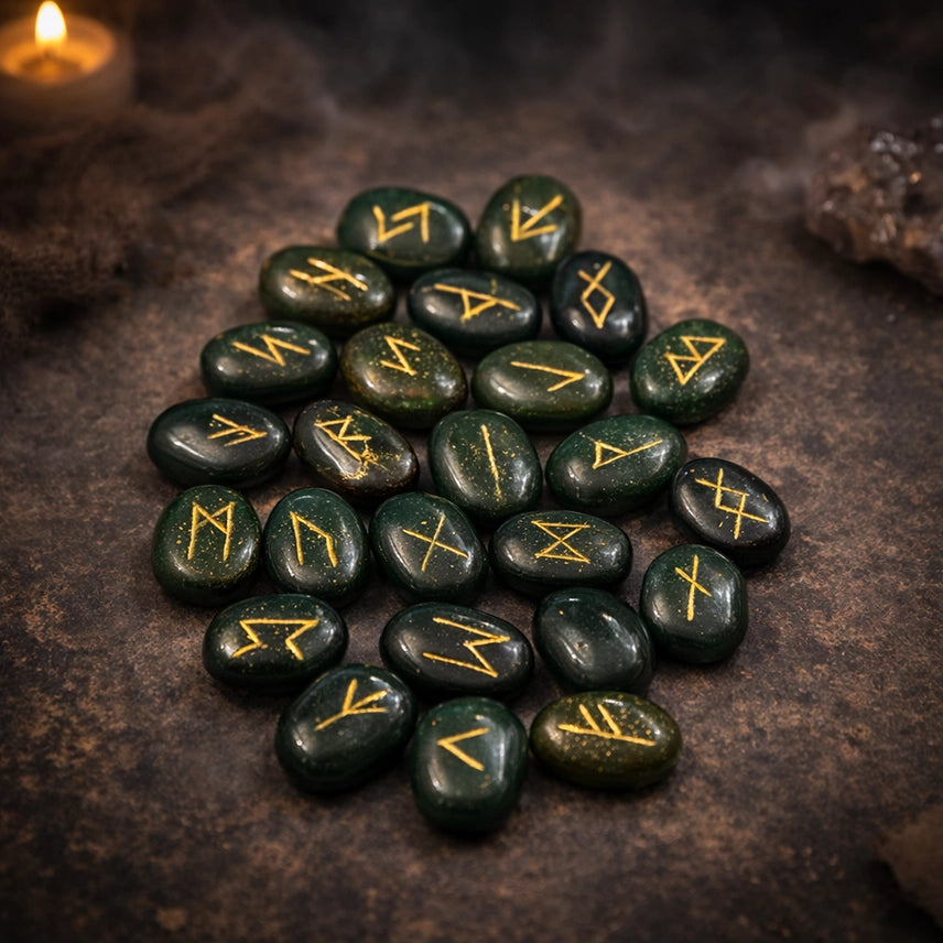 Oval Rune Set - Jade