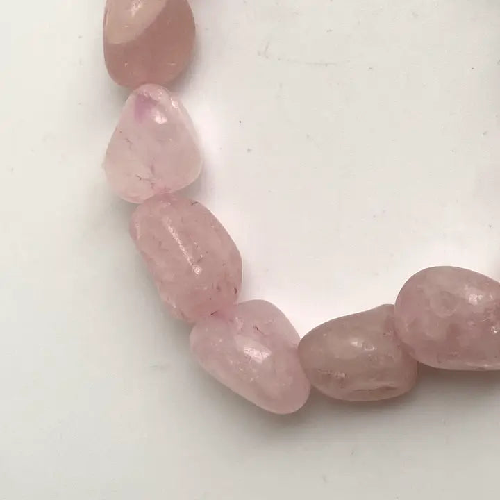 Rose Quartz Tumblestone Bracelet
