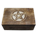 Pentacle Handcrafted Wooden Box