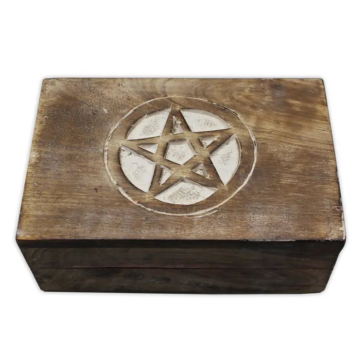 Pentacle Handcrafted Wooden Box