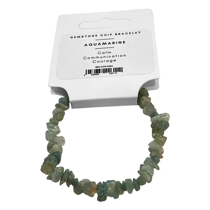 Aquamarine Chip Bracelet