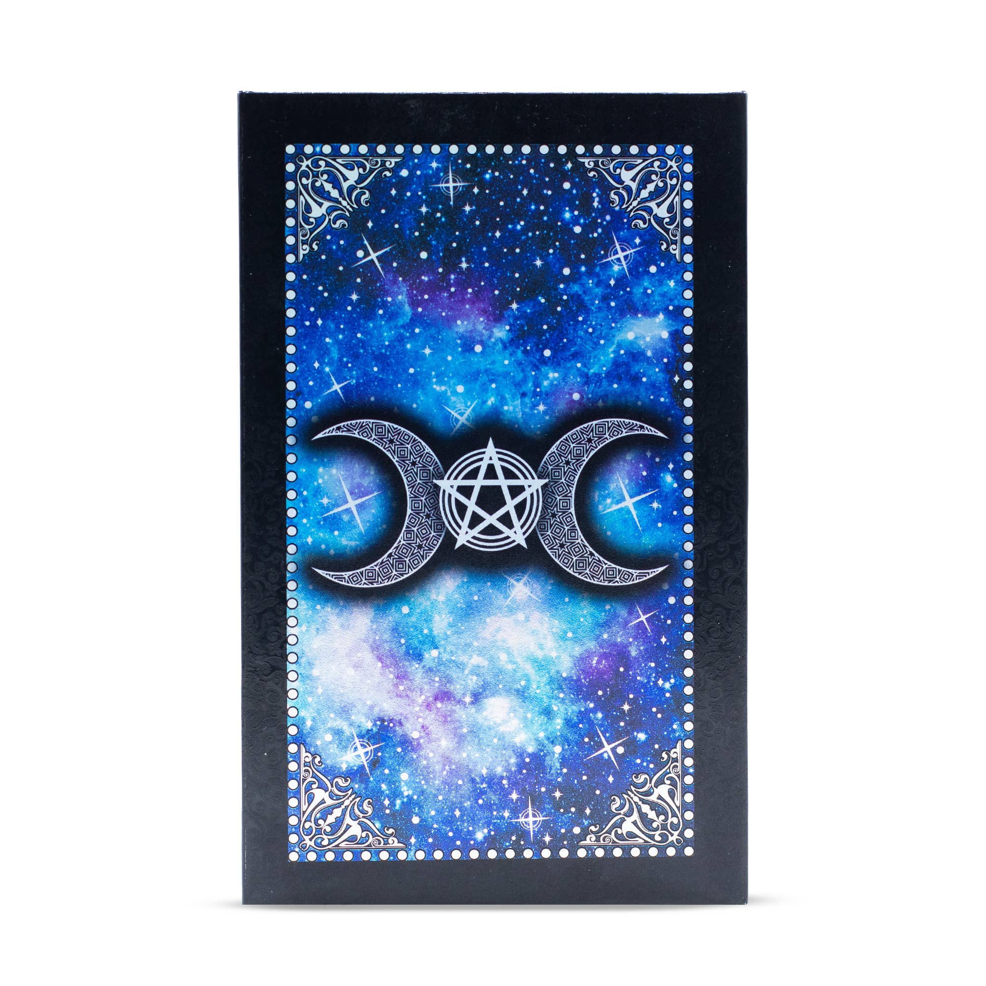 Moon Face Blue Foil Tarot Card Set
