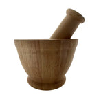 Mortar and Pestle Set Light Wood