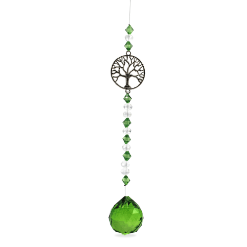 Suncatcher Hanging Green Beads Tree of Life