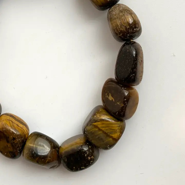 Tigers Eye Tumblestone Bracelet