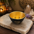 Raven Pentacle Metal Sage Burner Bowl