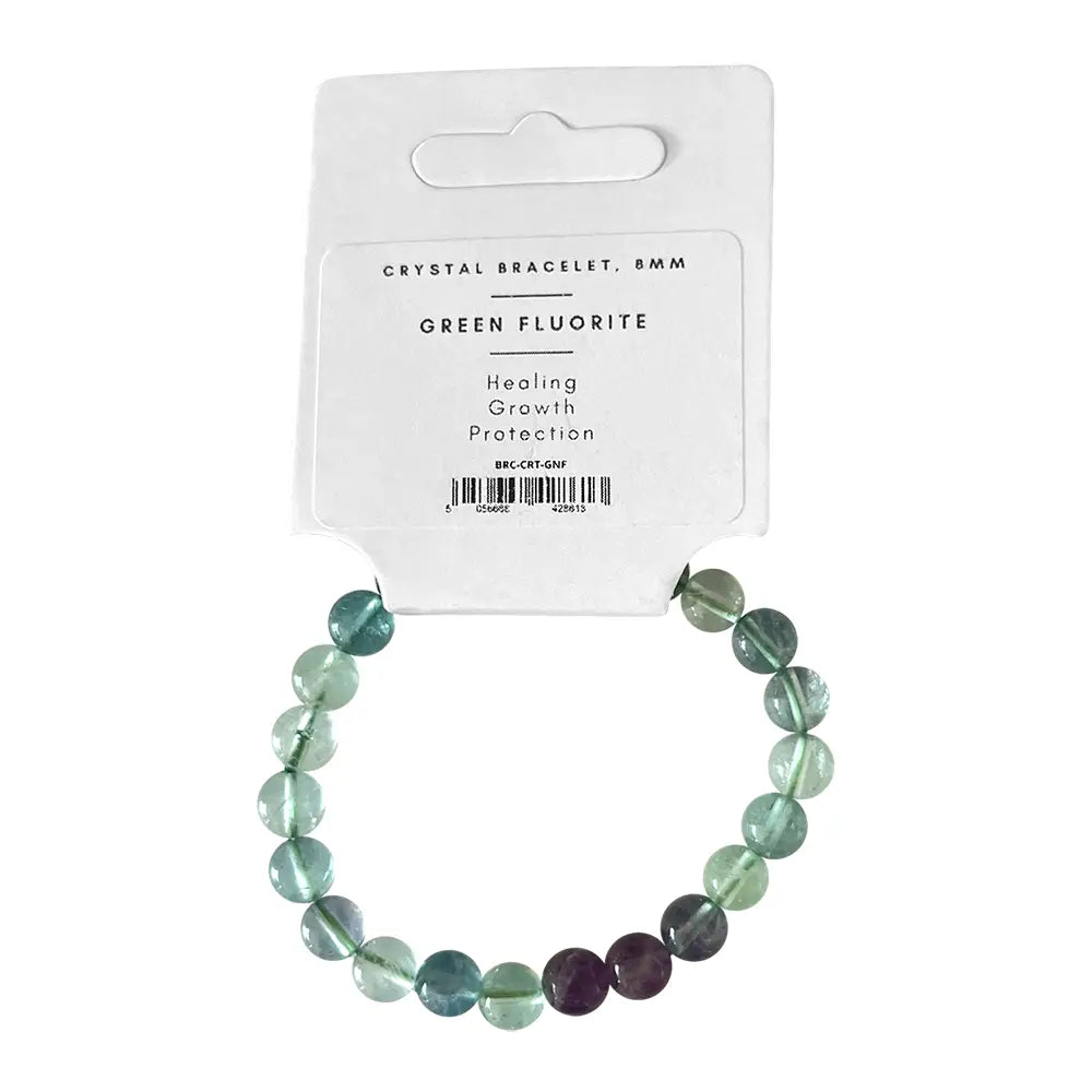 Rainbow Fluorite Bead Bracelet