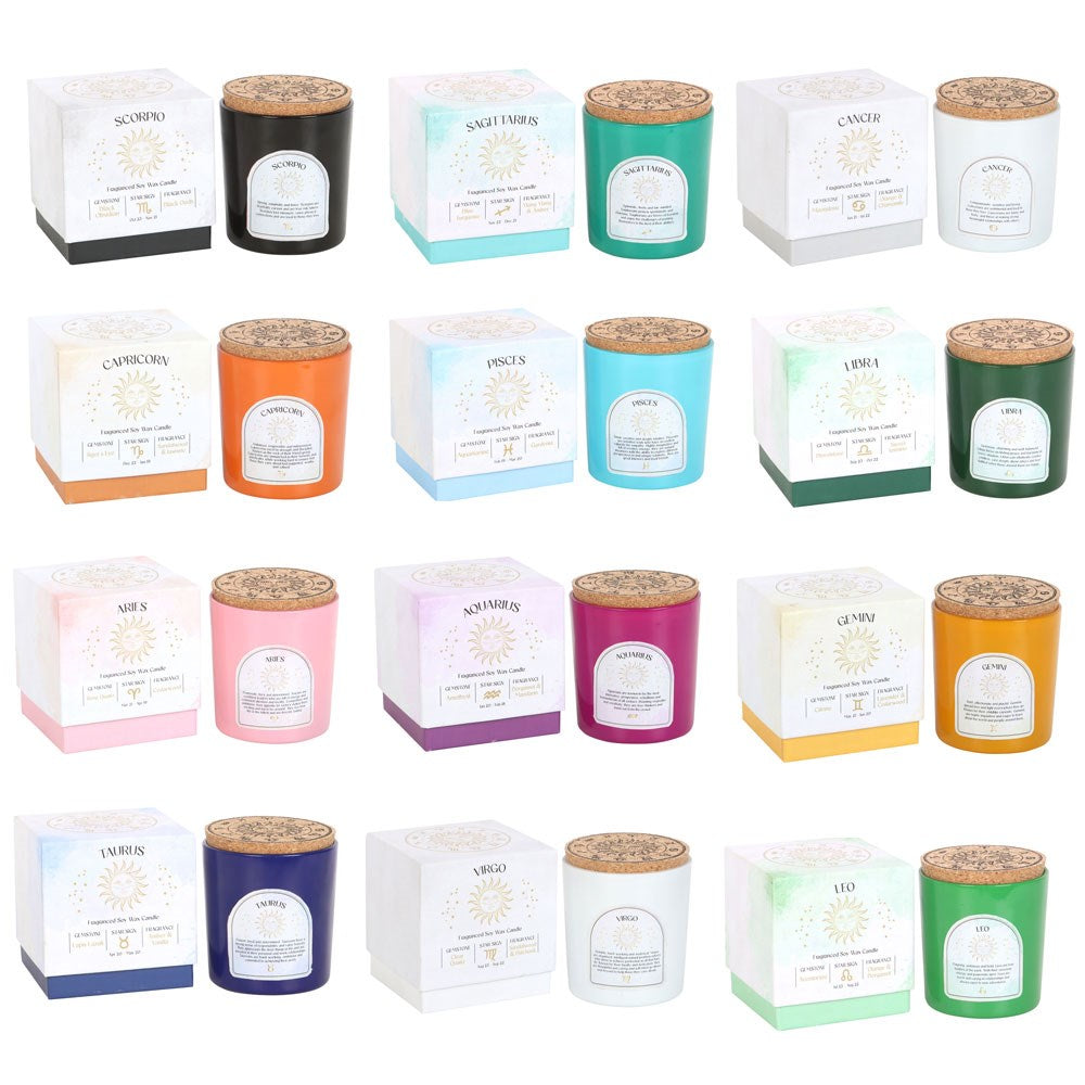 Zodiac Gemstone Candle