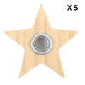 Wooden Star Spell Candle Holder