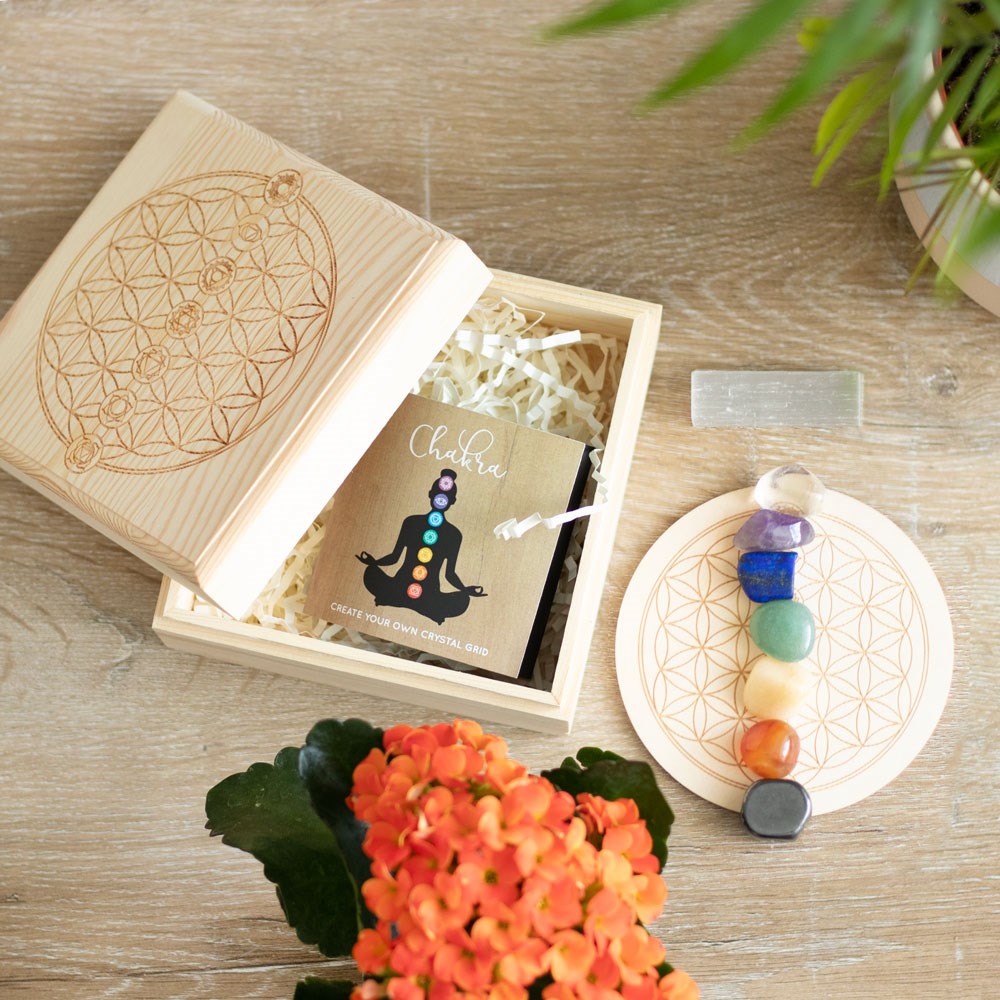 Chakra Crystal Grid Set